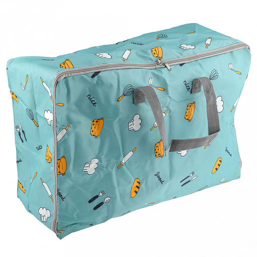 Сумка-органайзер для хранения подушек/одеял/белья/одежды 57х23х38см, ткань Оксфорд, водонепроницаемая, на молнии, цвета микс (Китай) - Домашняя мода фото 8