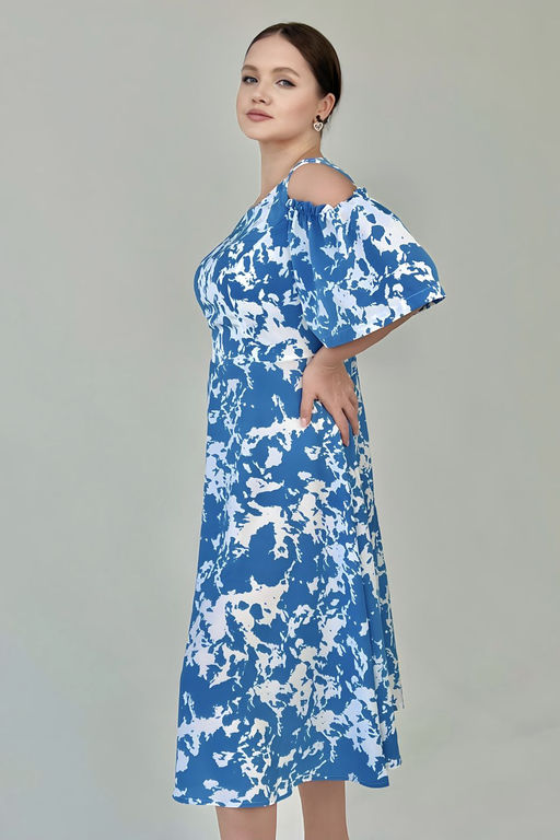Платье Luxury Moda 1379 голубой