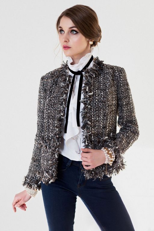 Тесьма отделочная 3 см*5 ярд Бахрома с люрексом (SF-2461) красный/белый - No name фото 3