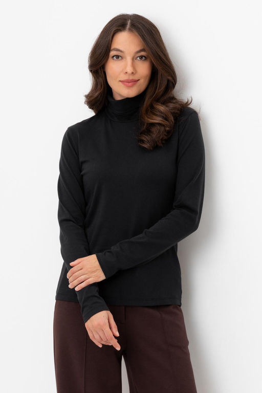 Водолазка Very Neat ЕВТ 3026/24 из хлопка с эластаном черный фото 4