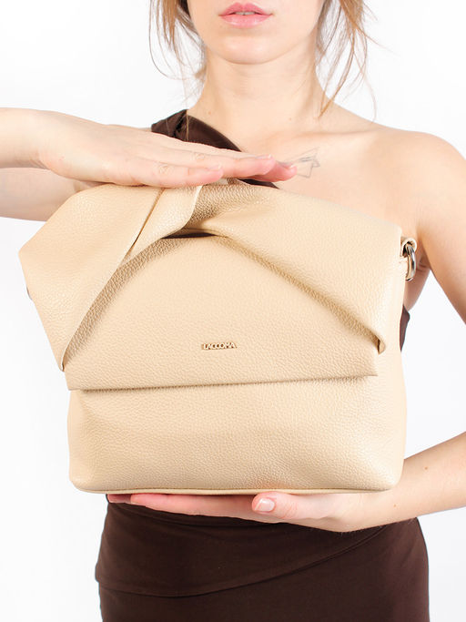 LACCOMA сумка Молли-Y2005-телесный эко кожа хлопок фото 7