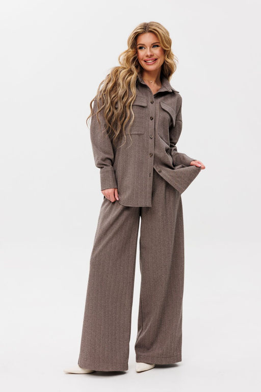 Рубашка AmberA 1110 светло-коричневый  фото 2