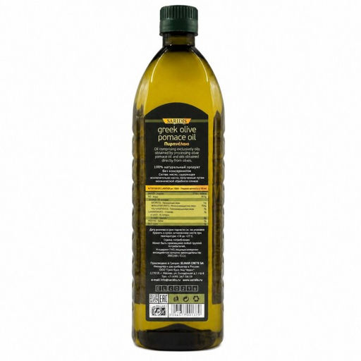 Масло оливковое Помас SARIDIS, Греция, пл.б., 1л