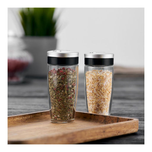 Набор баночек для специй Walmer Magny, 2 шт, 0.08 л, цвет стальной  фото 5