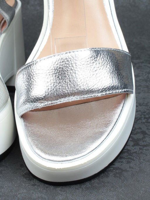 08-QL6989-1B WHITE Босоножки женские (натуральная кожа) - Фабричный китай фото 15