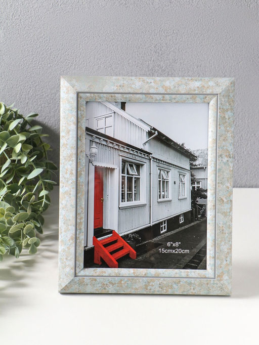 Фоторамка для фото 15×20 см «Марокканская мозаика», пластик, оттенки голубого, 25×20×2 см