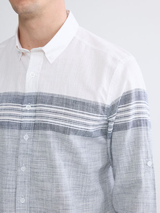 Regular Fit ?izgili Erkek G?mlek