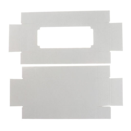 Цена за 5 шт. Коробка сборная без печати крышка-дно белая с окном 24 х 11 х 4,5 см - Simaland фото 3