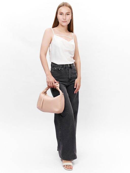 LACCOMA сумка НИ0625-розовый натуральная кожа хлопок фото 5