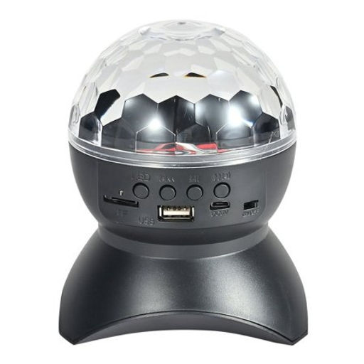 Проектор диско-шар светодиодный классический музыкальный/NA-149-7/уп 60/USB порт/слот для TF-карты/AUX разъем/Bluetooth/встроенный динамик - ГалеонТрейд фото 4