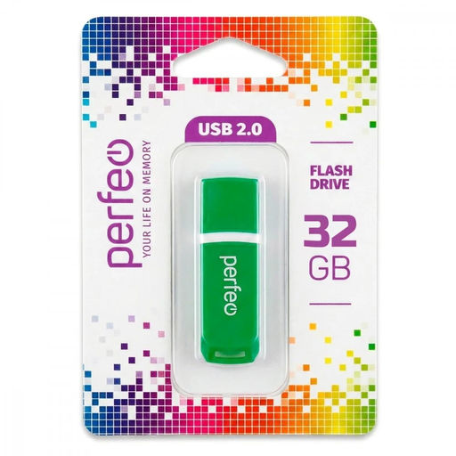 Флеш-накопитель 32Гб "Perfeo C11" Green