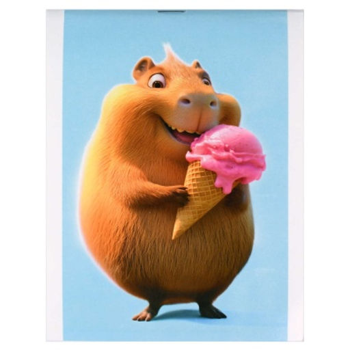 Блокнот, А6, 40 л, арт. 71603 КАПИБАРА С МОРОЖЕНЫМ /