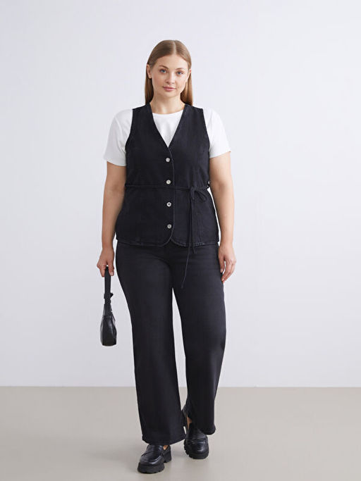 Wideleg Kad?n Jean Pantolon