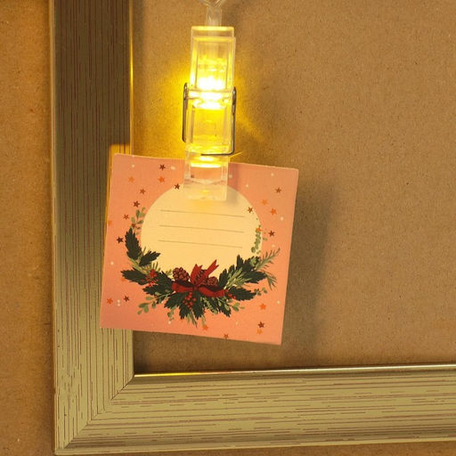 Гирлянда светодиодная с прищепками «Чудес в новом году», 1.5 м