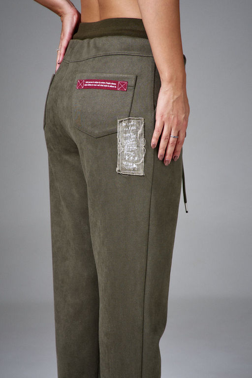 Брюки AVE RARA 4154 оливковый зеленый фото 3