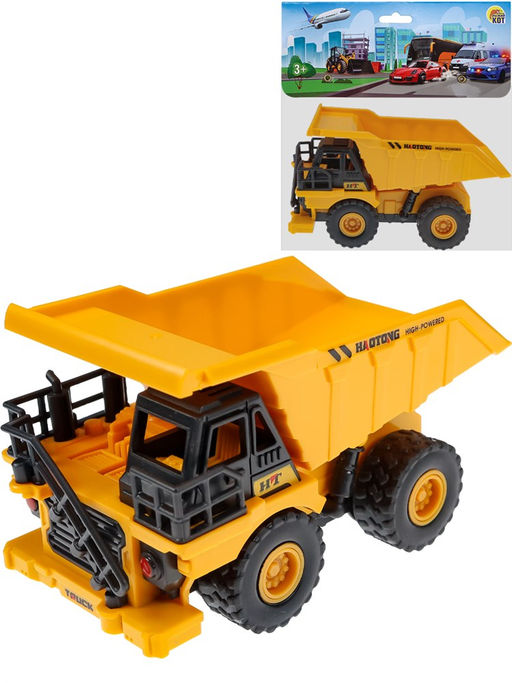 Инерц. 13см "Самосвал карьерный" (И-9423) свет, звук, подвижные детали, в пакете