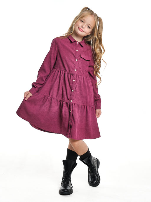 Платье для девочки нарядная одежда школа UD 7396 бордовый - Mini maxi фото 9