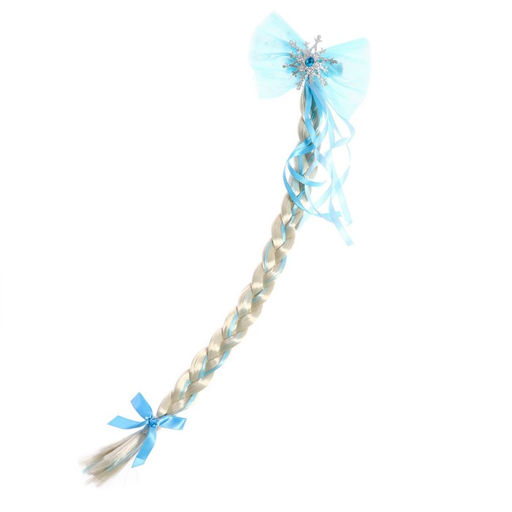 Коса на зажиме Снежная принцесса, 50 см - Simaland фото 12