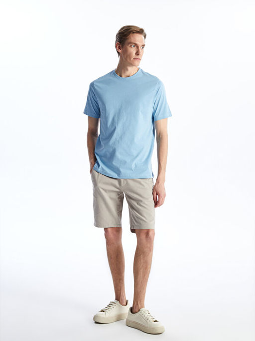 Bisiklet Yaka Penye Erkek Ti??rt