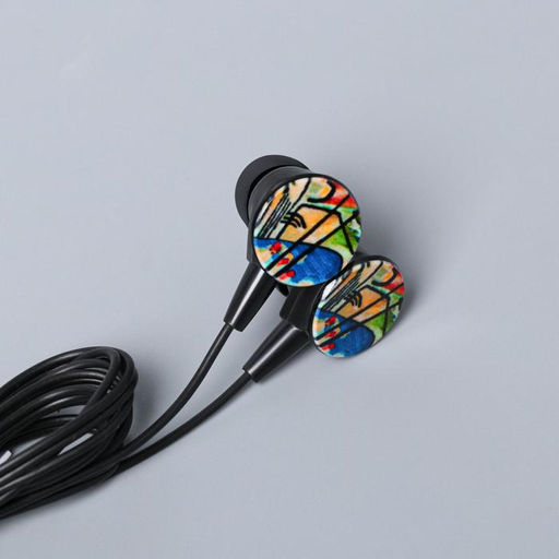 Набор маска для сна, наушники вакуумные и внешний аккумулятор 5000 mAh Кандинский, 20,5 х 16,5 см - Like me фото 5