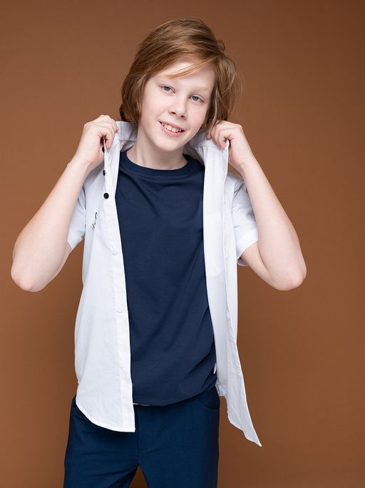 Уценка PELICAN BWCT8107 сорочка верхняя для мальчиков  фото 3