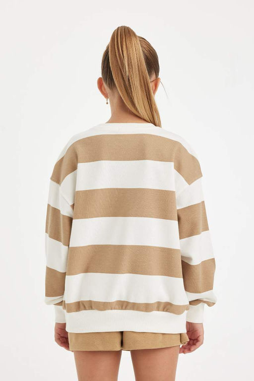 Толстовка для девочек с вышивкой Relax Fit - Defacto фото 6