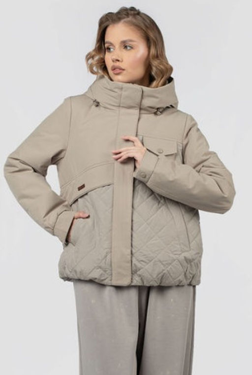 04-3129 Куртка женская демисезонная (Холлофайбер 80)