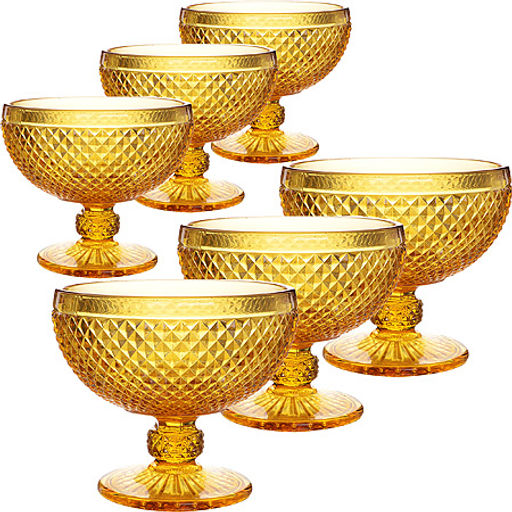 30851 Набор креманок 300 мл 6 шт ЯНТАРНЫЙ LR (х6) - Mayer&boch фото 2