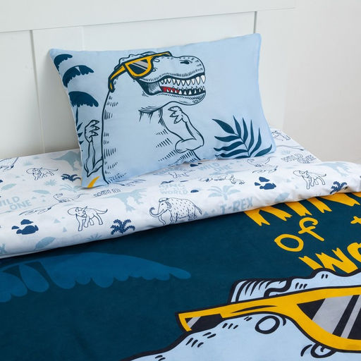 Постельное бельё Этель 1.5 сп T-Rex king 143х215 см, 150х214 см, 50х70 см -1 шт, 100% хлопок, бязь  фото 2