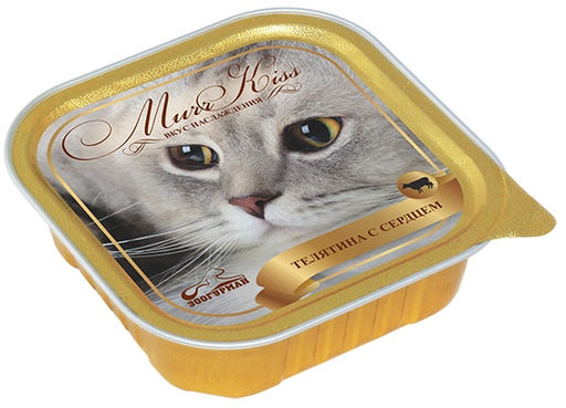 Консервы для кошек "МуррКисс" Телятина с сердцем (8788)