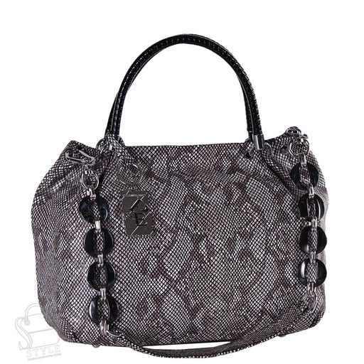 Сумка женская кожаная 8057-8-41 gray purple Polina&Eiterou/30 в Новосибирске