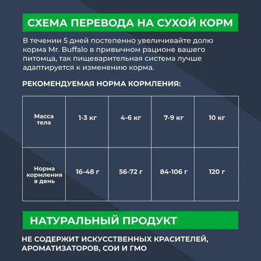 Баффало для стерилизованных кошек с курицей 1.8кг - Mr.Buffalo фото 9