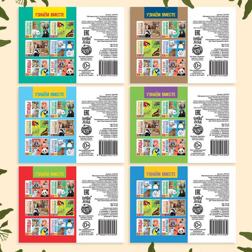 Обучающие книги набор «Удивительный мир» 6 шт. по 20 стр.