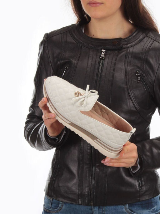 03-5016-5 LT. BEIGE Полуботинки женские (натуральная кожа)