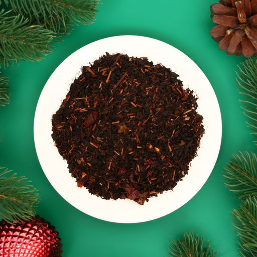 Чай новогодний со вкусом шиповника и красной смородины, черный листовой, 30 г - Simaland фото 3