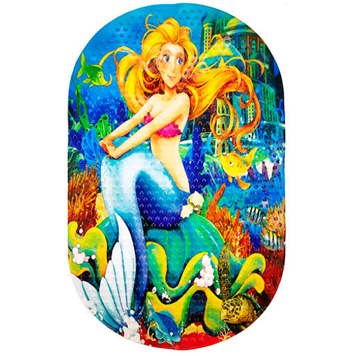 Коврик СПА для в/к Aqua-Prime Русалочка на камне 68х38см 1/24