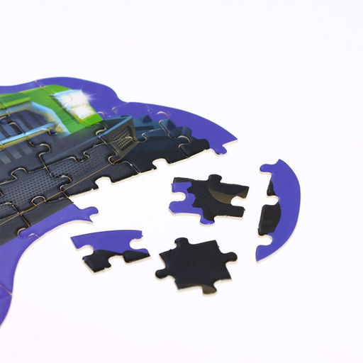 Цена за 2 шт. Фигурные пазлы 2 в 1 «Крутые машины»