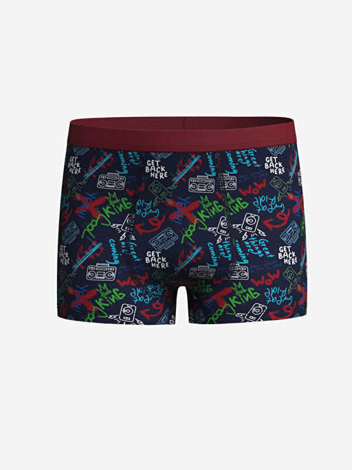 Bask?l? Erkek ?ocuk Boxer 3l? - Waikiki фото 3
