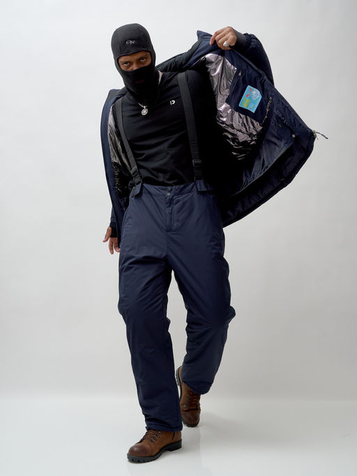 Горнолыжный костюм мужской зимний темно-синего цвета 370TS - Leifensh фото 34