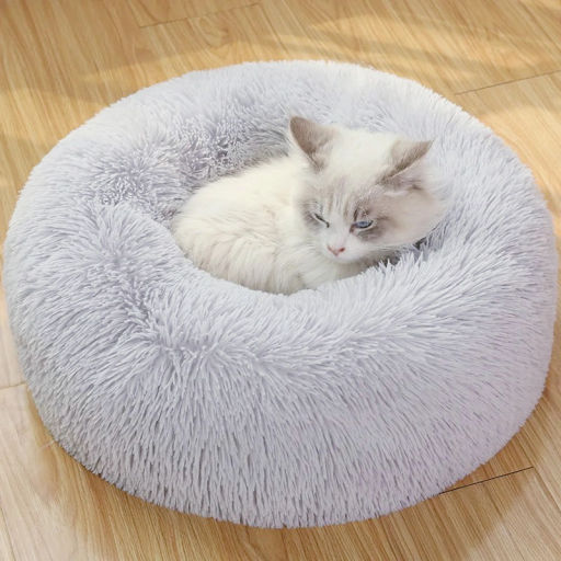 Лежанка для животных круглая "Место БРО", цвет серый, d-60см (Лейбл)