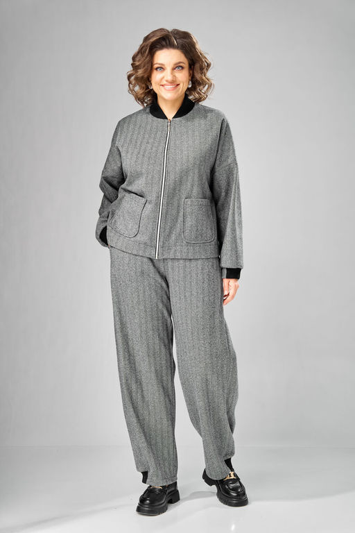 Бомбер VN fashion 1101 серый