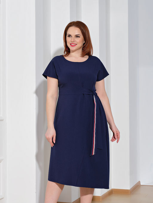Платье 0083-3 темно-синий