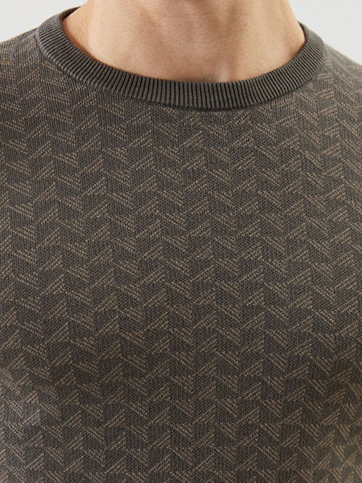 Bisiklet Yaka Erkek Triko Kazak