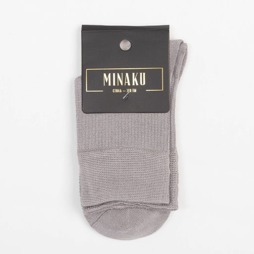Цена за 2 шт. Носки MINAKU цвет серый, р-р 36-39 (23-25 см)
