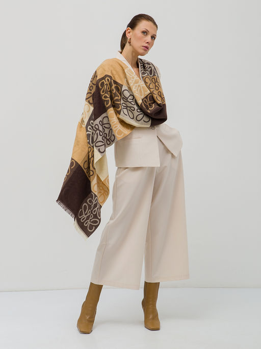 В составе шерсть и кашемир! теплый двусторонний палантин - Tantino фото 4