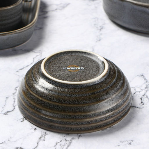 Миска фарфоровая Magistro Urban, 260 мл, d=12 см, цвет серый  фото 5