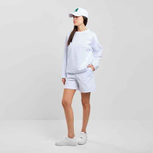 Костюм женский (толстовка, шорты) MIST, размер 40-42, белый