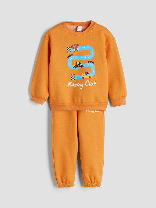Bisiklet Yaka Erkek ?ocuk Sweatshirt ve E?ofman Alt