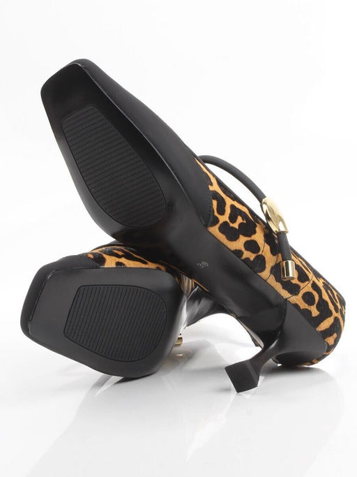06-DMD-P216 BLACK/LEOPARD Туфли женские (натуральная кожа с ворсом, нубук)
