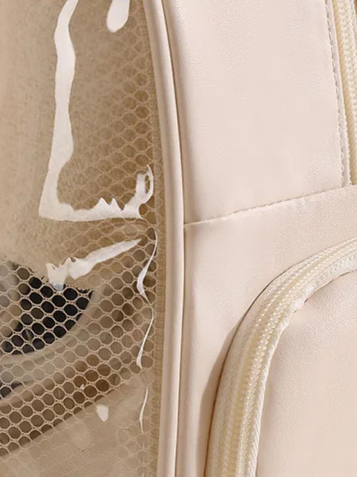 Kristaller Сумка-косметичка унисекс прозрачная с отделением для обуви, бежевый фото 5